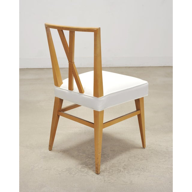 Set of Four Tommi Parzinger Mid-Century X-Back Dining Chairs For Sale - Image 15 of 18