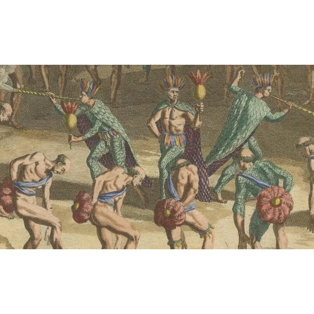 A Ritual Dance of the Caribbean, 1722, Paper For Sale - Image 3 of 7