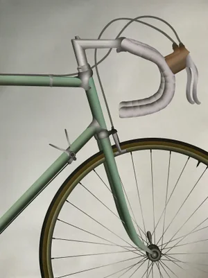 2019 Danish Cycling Poster Bike in Silhouette (Green)