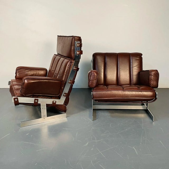 Pair of Swedish Mid-Century Modern Lounge / Club Chairs by Arne Norell, 1960s For Sale In New York - Image 6 of 13