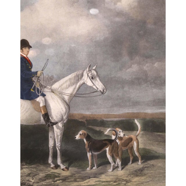 19th Century English Fox Hunting Engraving After W. & H. Barraud in Wood Frame For Sale In Dallas - Image 6 of 13