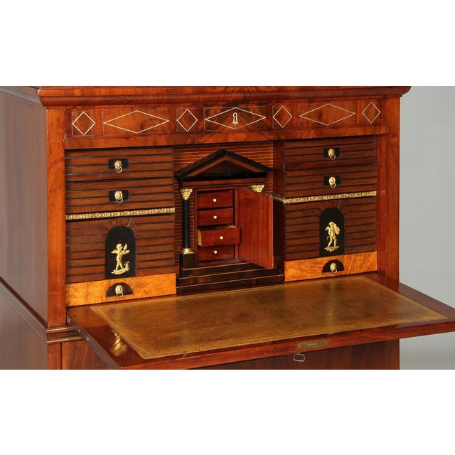 Danish Biedermeier Secretary with Secret Compartments, 1830 For Sale - Image 15 of 18