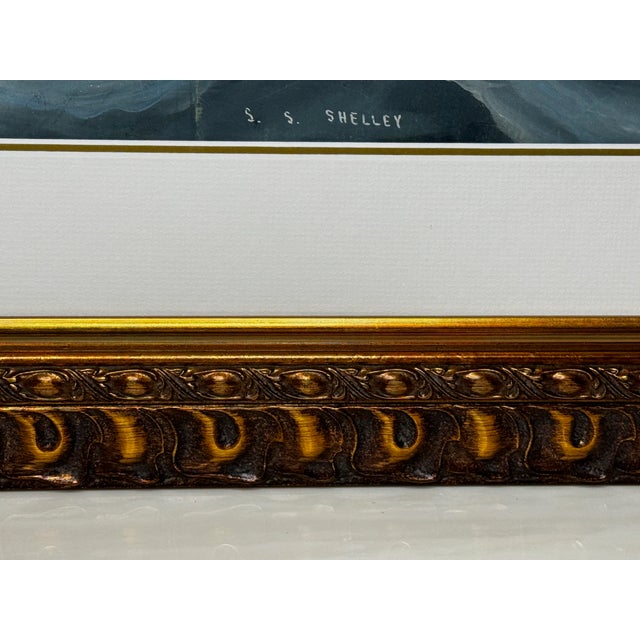 Early 20th Century s.s. Shelley Steam Sail Ship in Heavy Seas — Attributed to Lucas Papaluca Early 20th Century Neapolitan Marine Painting | Gouache on Paper | Framed For Sale - Image 5 of 18