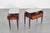 Brown Mid-Century Modern Dassi Wood and Glass Nightstands, 1950s, Set of 2 For Sale - Image 8 of 18
