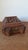 Vintage Tramp Art Wooden Box, Hand Carved Folk Art Jewelry Box, Layered Chip Carved Rustic Storage Box, Primitive Decor For Sale - Image 4 of 9