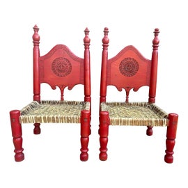 Example of Acacia Wood Accent Chairs