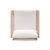 Wood Palata Cream Performance Fabric Outdoor Chair For Sale - Image 7 of 9