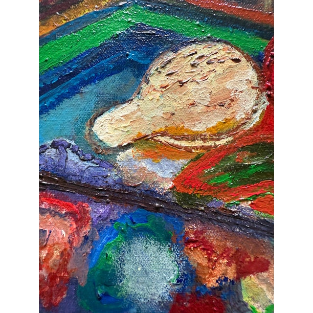 Early 21st Century Colorful Still Life With Blue Pitcher For Sale - Image 5 of 10