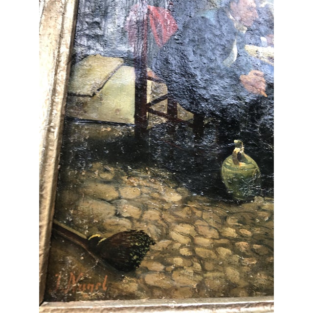 J. Nagel, Figurative Composition, Early 20th Century, Oil Paintig on Canvas, Framed For Sale - Image 4 of 7