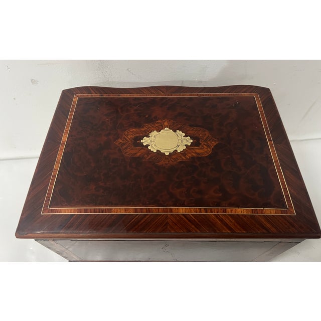 Cigar Box in Thuya Burl and Rosewood, 1800s For Sale - Image 11 of 14