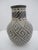 Stunning Mata Ortiz pottery vase. Black on white intricate geometric "eye-dazzler" grid or maze-like design. Measures 4" x...