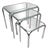 Vintage Chrome Side Tables, 1970s, Set of 3 For Sale