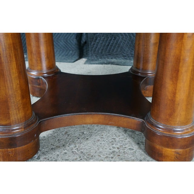 Ethan Allen American Empire Matchbook Cherry Extendable Neoclassic Dining Table For Sale - Image 12 of 18
