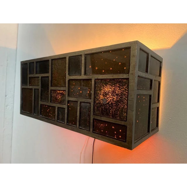 Metal and Back Glass Applique, 1970s For Sale - Image 9 of 12