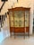 Antique Victorian Satinwood Inlaid Bow Front Display Cabinet, 1890 For Sale - Image 3 of 18