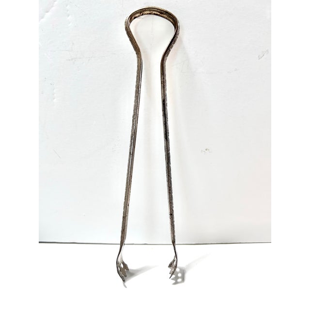 Pink Vintage Pink Depression Glass Ice Bucket With Floral Etching and Silverplate Tongs For Sale - Image 8 of 9