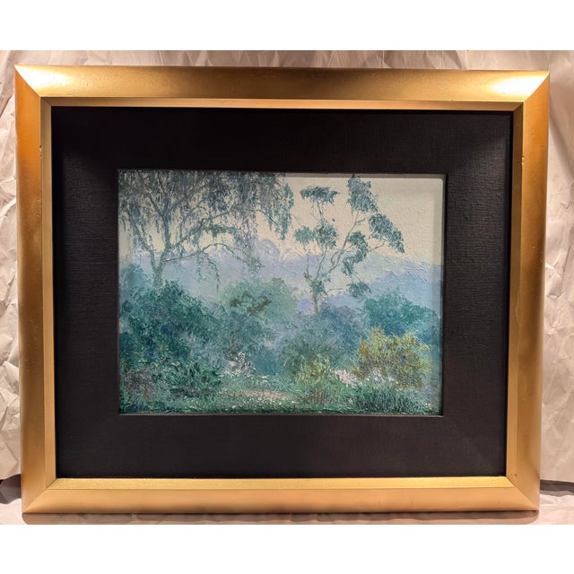 Green Ben Carré (1883–1978), Mid-Century California Landscape Painting For Sale - Image 8 of 9