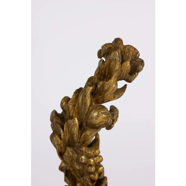 Italian 18th Century Italian Carved Giltwood Fruit & Flower Architectural Elements - A Pair For Sale - Image 3 of 9