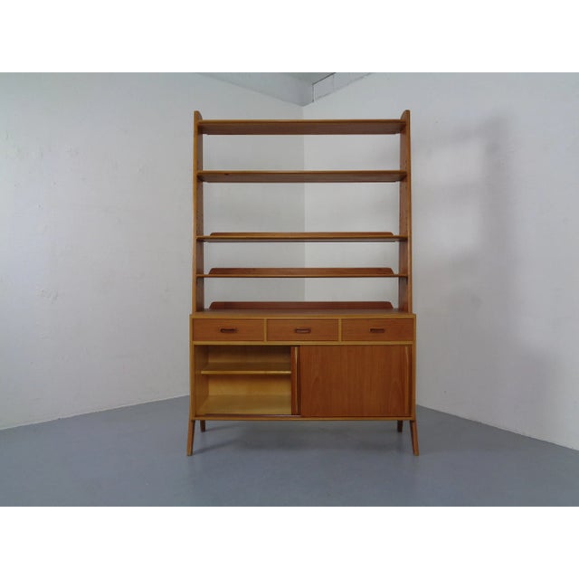 Mid-Century Modern Mid-Century Organic Teak Bookcase by Karl Nothhelfer for Pollmann, 1950s For Sale - Image 3 of 18