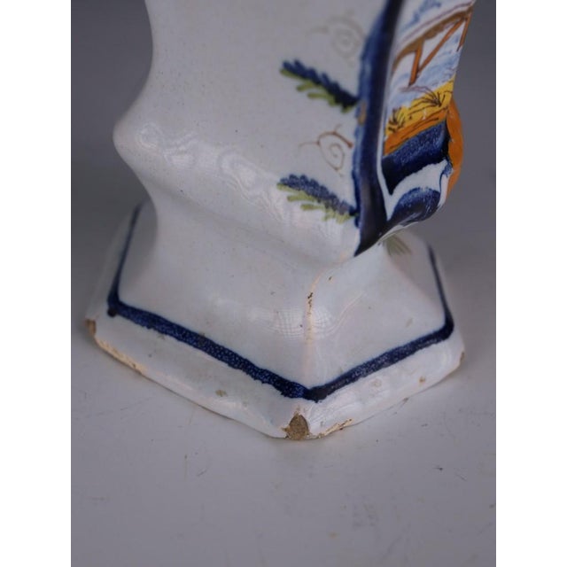 18th Century Dutch Delft Polychrome Covered Pot with Bird Finial, 1760 For Sale - Image 17 of 18
