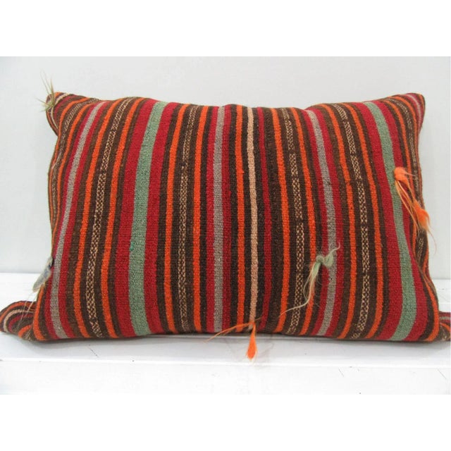 Handmade Turkish Kilim Pillow For Sale - Image 4 of 4