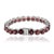 Contemporary 925 Sterling Silver Round 52.45 Ct Red Garnet Tennis Bracelet Everyday Luxe Style For Sale - Image 3 of 14