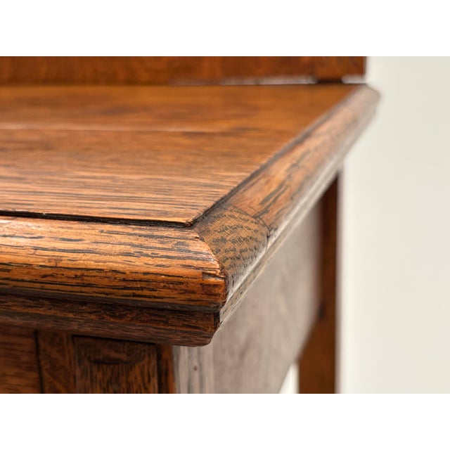 Late 19th Century Quarter-Sawn Tiger Oak Side Table For Sale - Image 4 of 18