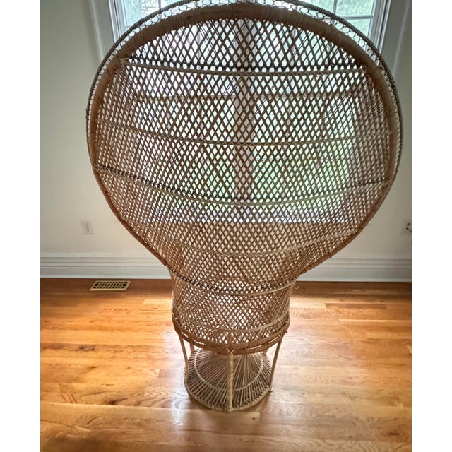 Bohemian peacock chai. Perfect for head of table, accent or guest of honor at showers.