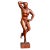 Mid 20th Century Mid 20th Century "Artist's Model" Figurative Carved Mahogany Sculpture by Raymond Turner For Sale - Image 5 of 5