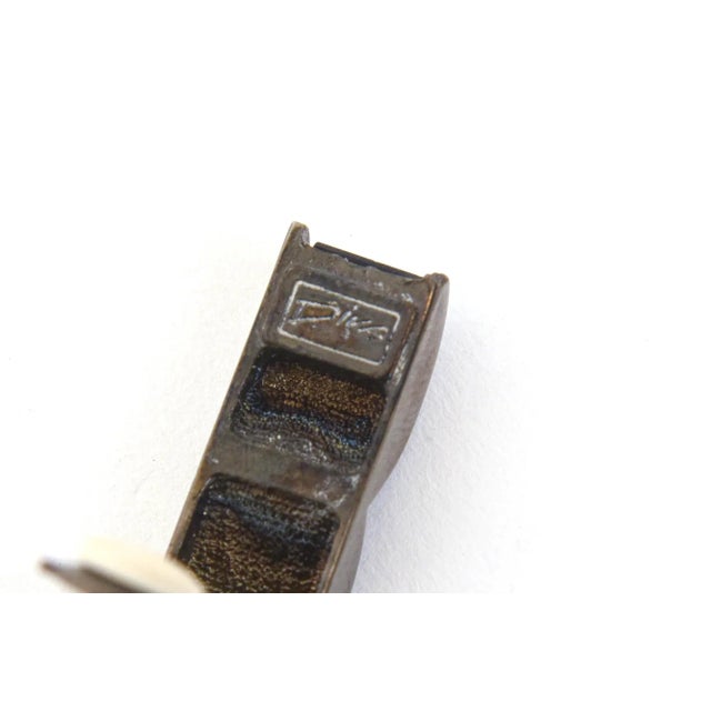 Vintage Hallmarked Diva Black Rhinestone Clip on Earrings 80's Pair Of For Sale - Image 11 of 11