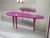 Metal Delphine Console Table with Traffic Purple Lacquer Finish by Ultramobili For Sale - Image 7 of 12
