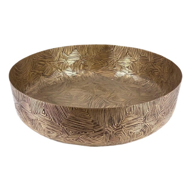 Palecek Chelsea House Round Marbleized Bowl For Sale