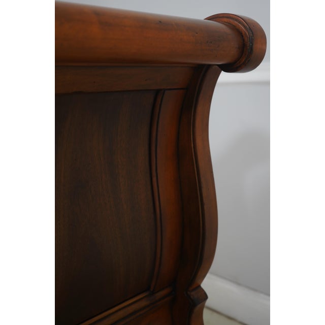 1990s Ethan Allen Queen Size Tuscany Sleigh Bed For Sale - Image 5 of 17