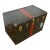 Black With Red Steamer Trunk, Antique For Sale