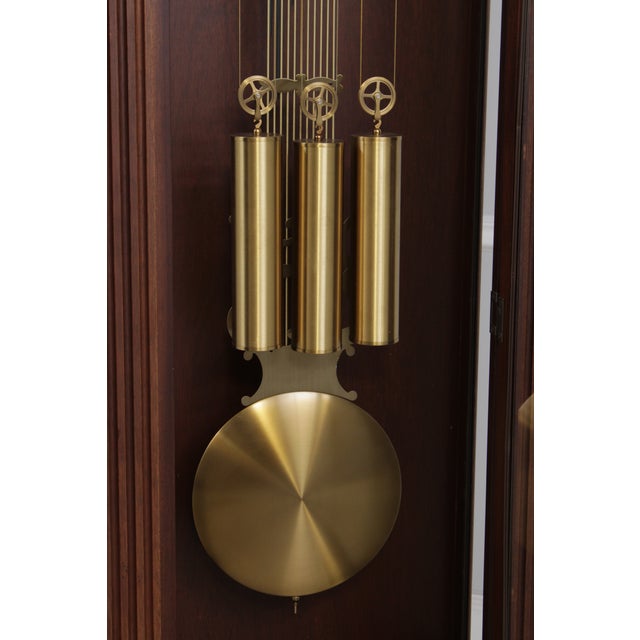 Sligh Mahogany Tall Case Grandfather Clock For Sale - Image 9 of 18