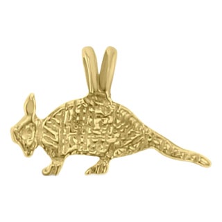 ARMADILLO 14k Yellow Gold Charm 16" For Sale