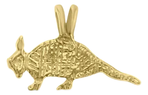 ARMADILLO 14k Yellow Gold Charm 16"