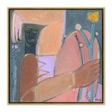 Marigold by Rebecca Jack in Gold Frame, Large Art Print on Canvas For Sale