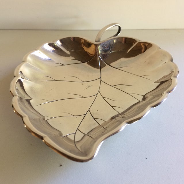 Vintage German Silver Plated Leaf Dish Chairish