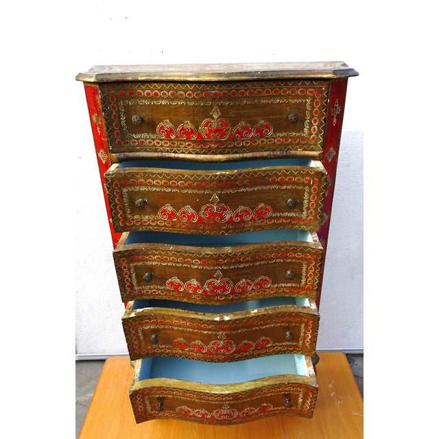 Vintage Italian Florentine Chest of Drawers, 1970 For Sale - Image 10 of 18