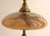 Art Nouveau Vintage Art Nouveau Blown Glass Table Lamp W/ Brass Base, Caramel Slag, Houze For Sale - Image 3 of 15