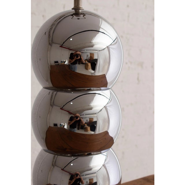 George Kovacs Mid Century George Kovacs Large Chrome 'Caterpillar' Lamp For Sale - Image 4 of 7