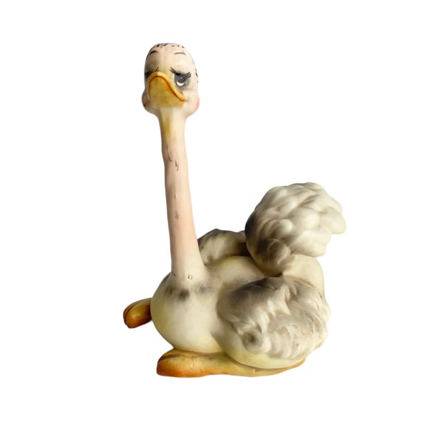 Vintage 1960s Josef Originals Ostrich Figurine Anthropomorphic Hand Painted Porcelain For Sale - Image 12 of 12