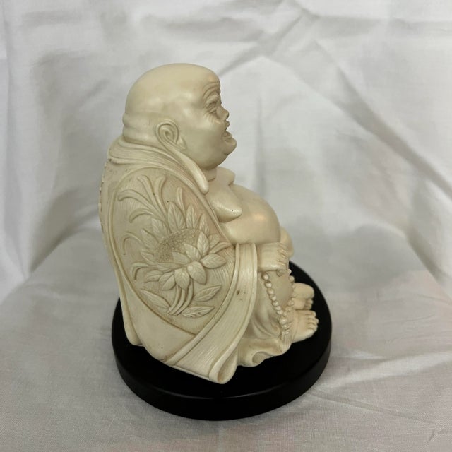 Late 20th Century Italian Happy Buddha Figurine by A. Giannelli For Sale - Image 5 of 7