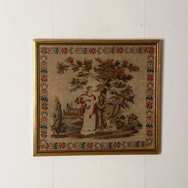 Framed Needlepoint, England Circa 1830 For Sale In San Francisco - Image 6 of 6
