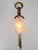 Art Noveau Brass Wall Sconce Light with Flowers and Ribbons, France, 1930s For Sale - Image 9 of 18