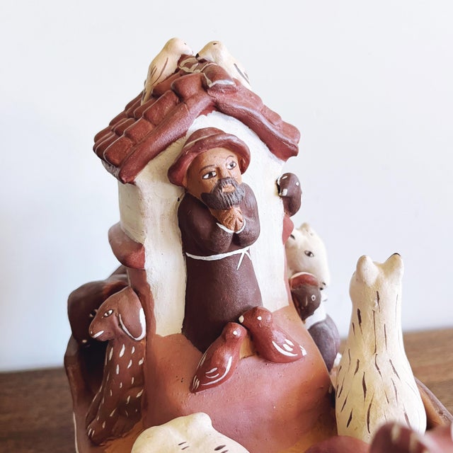 1990s Vintage Peruvian Clay Noah’s Ark Sculpture For Sale - Image 5 of 7