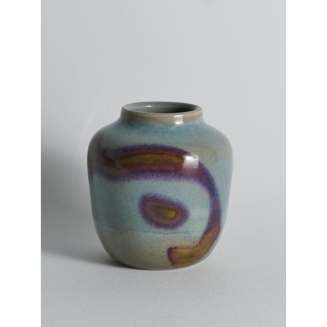 A striking and highly expressive unique stoneware vase by the renowned swedish ceramicist rolf palm (1930–2018). Hand-...