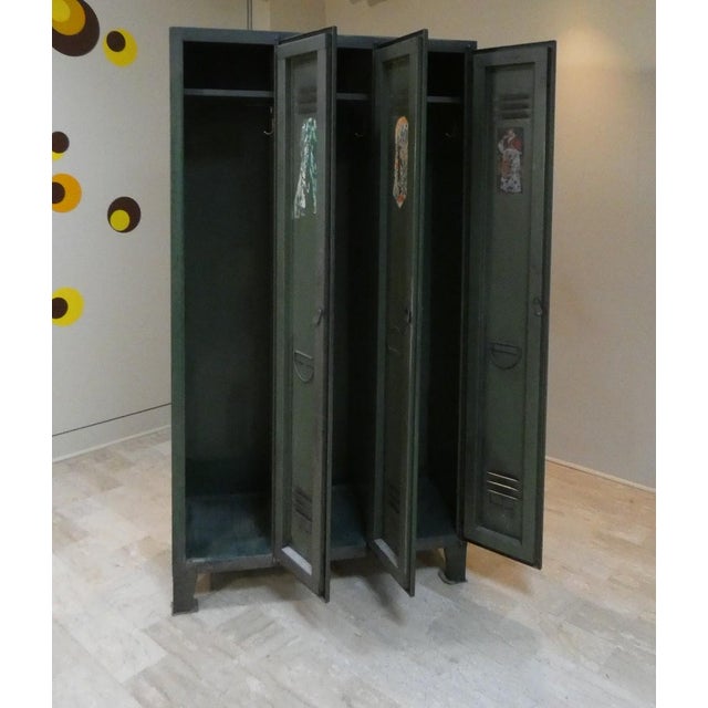 Vintage Italian Metal Military Locker from Officina Di Ricerca, 1960s For Sale - Image 4 of 17