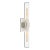 Ian K. Fowler for Visual Comfort Signature Presidio Petite Double Sconce in Polished Nickel with Clear Glass For Sale
